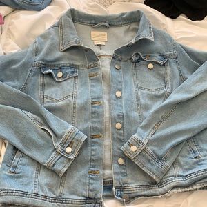 Oversized jean jacket